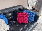 Handgeweven fluwelen kussens - zwart - grijs - blauw - rood, Ophalen, Nieuw, Beige, Vierkant