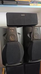 Sony 3 speakers  SS-CN101 SS-L100V  speaker system boxen, Ophalen of Verzenden, Gebruikt, Front, Rear of Stereo speakers, Sony