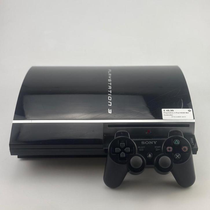 Playstation 3 Phat 80GB Met Controller, Spelcomputers en Games, Spelcomputers | Sony PlayStation 3, Zo goed als nieuw