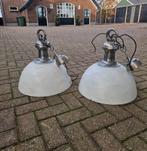 2 Industriële Hanglampen - Ø47cm, Huis en Inrichting, Ophalen, Overige materialen, 50 tot 75 cm, Zo goed als nieuw