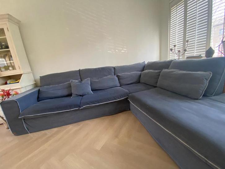 Sissy Boy Baron hoek bank - 3,5 zits blauw, Huis en Inrichting, Banken | Complete zithoeken, Gebruikt, Stof, Ophalen