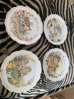 4 bordjes Cottage garden Royal Albert Bone china England, Antiek en Kunst, Antiek | Wandborden en Tegels, Ophalen of Verzenden