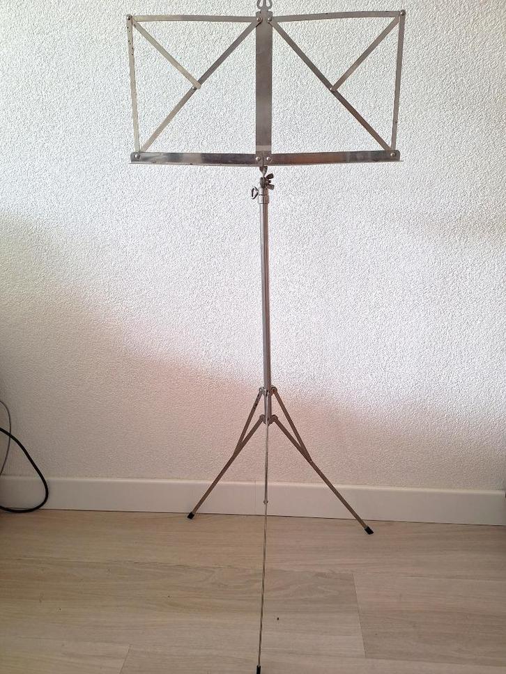 muziekstandaard, Muziek en Instrumenten, Standaards, Gebruikt, Muziekstandaard, Accordeon, Cello, Drums of Percussie, Dwarsfluit