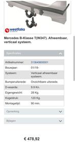 Mercedes B-Klasse T(W247) Trekhaak - Afneembaar, Ophalen, Gebruikt