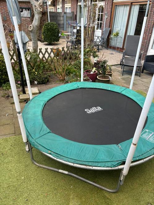 Trampoline Salta Combo 213 cm groen inclusief beschermhoes, Kinderen en Baby's, Speelgoed | Buiten | Trampolines, Gebruikt, Ophalen