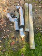 Rookgas afvoer, aluminium 130mm, Doe-het-zelf en Verbouw, Buizen en Afvoer, Ophalen, Afvoer, Gebruikt, Aluminium