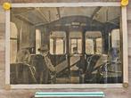 NS spoorwegen treinstel vooroorlogs foto / poster, uniek!, Verzamelen, Ophalen of Verzenden, Gebruikt, Trein, Kaart of Prent