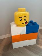 LEGO Opbergboxen - Set van 4 + Hoofd, Kinderen en Baby's, Kinderkamer | Commodes en Kasten, Minder dan 90 cm, Ophalen of Verzenden