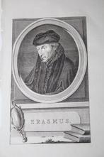 18e eeuws portret van Erasmus, Antiek en Kunst, Ophalen of Verzenden