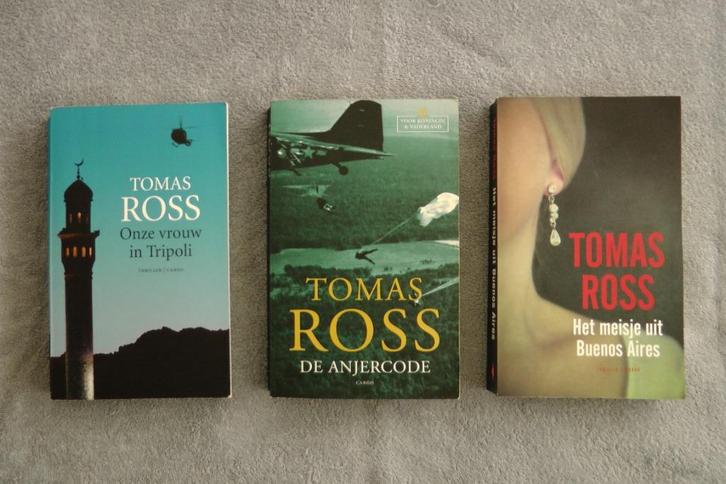 Drie spannende thriller boeken van Tomas Ross, Boeken, Thrillers, Gelezen, Nederland, Ophalen of Verzenden