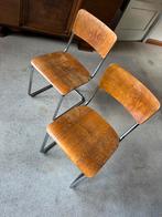 Houten designstoelen 2st, Ophalen, Gebruikt, Twee, Bruin