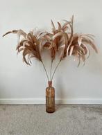 Vaas met decoratieve veren, ZGAN! Art nouveau koraal vintage, Huis en Inrichting, Woonaccessoires | Vazen, Gebruikt, Verzenden