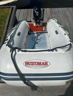 Rubberboot met 6pk buitenboordmotor, Watersport en Boten, Ophalen, Zo goed als nieuw, Motor en Techniek, Motorboot