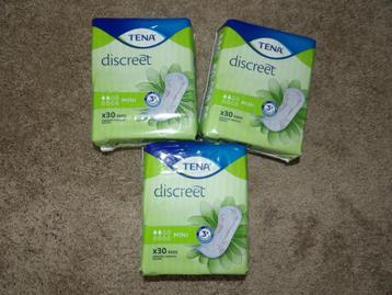 te koop TENA LADY DISCREET MINI maar liefst 3 x 30 stuks beschikbaar voor biedingen