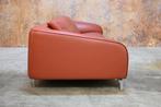 ZGANieuw! Leolux Elias designbank in combinatie stof+leer, Huis en Inrichting, Leolux, Leolux, 100 tot 125 cm, Design