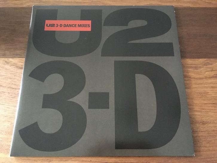Vinyl Maxisingle U2 3-D 3D Dance Mixes Ltd Fanclub Item ZGAN, Cd's en Dvd's, Vinyl | Pop, Zo goed als nieuw, 2000 tot heden, 12 inch