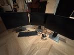 Dell Monitor (3 stuk) + toetsenbord – P2419H, P2319H + ouder, Computers en Software, Monitoren, Ophalen, IPS, Full HD, Zo goed als nieuw