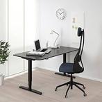 IKEA Bekant zit/sta bureau elektrisch verstelbaar 160x80, Ophalen, In hoogte verstelbaar, Zo goed als nieuw, Bureau