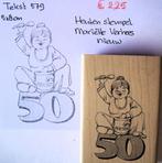 Tekst 579 Houten stempel, Hobby en Vrije tijd, Ophalen of Verzenden, Nieuw, Houten stempel
