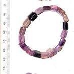 Sieraden Natuurstenen Edelstenen Amethist Armband Fluoriet, Ophalen of Verzenden, Nieuw