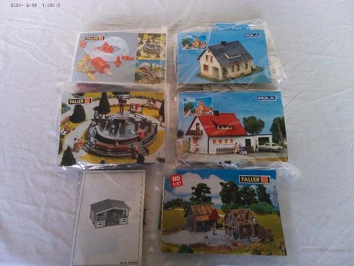 4 x Faller 2 x Pola nieuw bouwpakket v marklin, Hobby en Vrije tijd, Modeltreinen | H0, Nieuw, Brug, Tunnel of Gebouw, Gelijkstroom of Wisselstroom