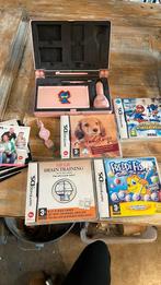 Nintendo DS + spellen, Ophalen of Verzenden, Zo goed als nieuw, Roze, DS Lite