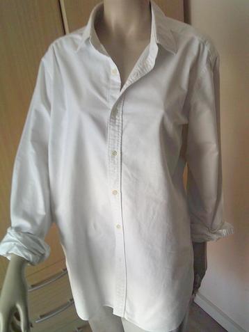 Massimo dutti wit washed oxford overhemd maat XL beschikbaar voor biedingen