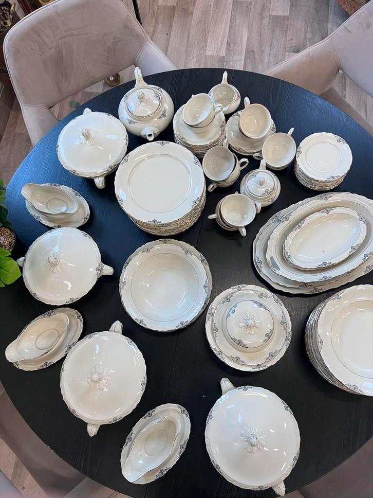 Bareuther Bavaria vintage porseleinen servies – 88-delig, Antiek en Kunst, Antiek | Servies compleet, Ophalen of Verzenden