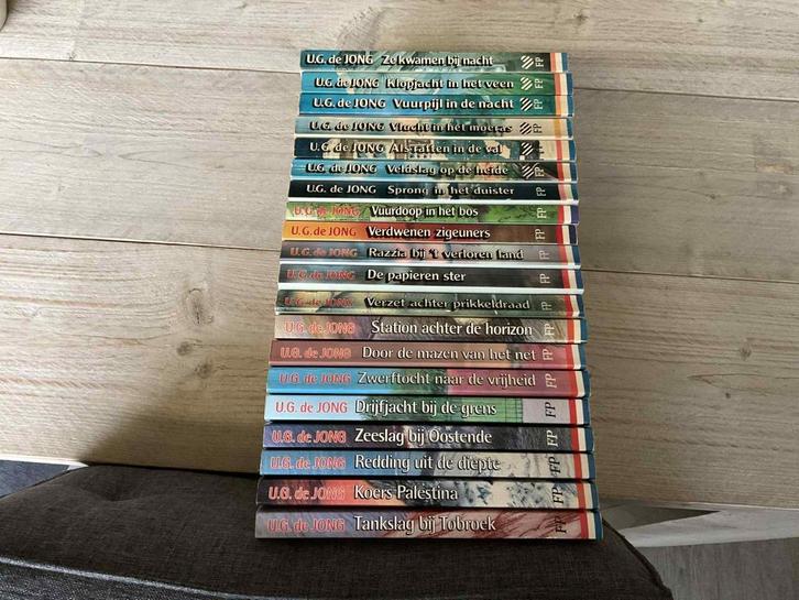 U.G de Jong: 20x De jonge geuzen, complete serie. goede st., Boeken, Oorlog en Militair, Gelezen, Overige onderwerpen, Tweede Wereldoorlog