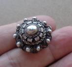 zilveren antieke Zeeuwse knoop broche [688], Sieraden, Tassen en Uiterlijk, Antieke sieraden, Verzenden, Zilver, Broche