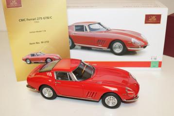 CMC 1:18 M-210 Ferrari 275 GTB/C Coupe red MIB  €250 beschikbaar voor biedingen