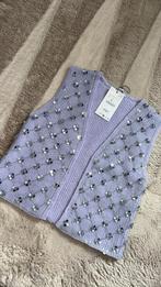 Zara gilet lila pailletten/kraaltjes maat s, Ophalen of Verzenden, Nieuw, Maat 38/40 (M), Paars