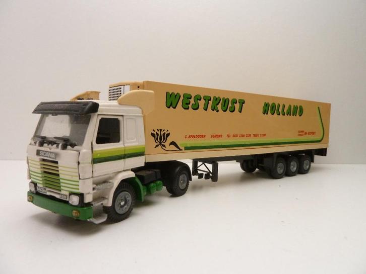 Scania 142h   ''  Westkust - Holland ''  Tekno, Hobby en Vrije tijd, Modelauto's | 1:50, Gebruikt, Bus of Vrachtwagen, Tekno, Ophalen of Verzenden