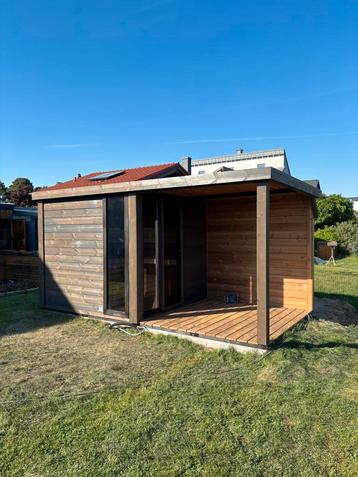 Maatwerk buitensauna Thermowood of Grenen Nl  fabrikaat beschikbaar voor biedingen