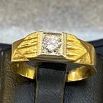 Gouden Ring | 14k* | 3,69g | briljant | mt19 | 354265, Goud, Goud, Met edelsteen, Gebruikt