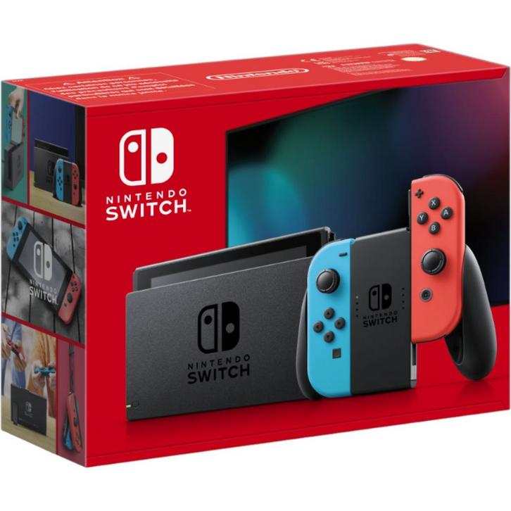 Switch V2, Spelcomputers en Games, Spelcomputers | Nintendo Switch, Zo goed als nieuw, Switch 2019 Upgrade, Met 2 controllers