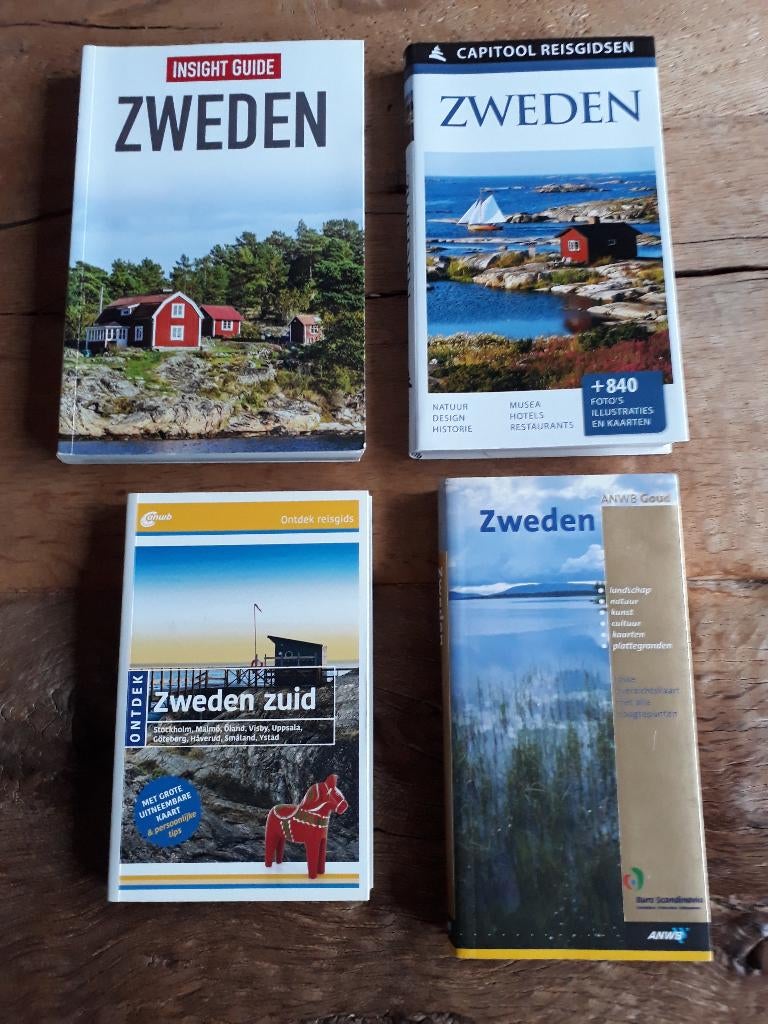 4 reisgidsen Zweden., Boeken, Reisgidsen, Gelezen, Diverse, Capitool, Europa
