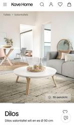 KaveHome salontafel NIEUW, Huis en Inrichting, Tafels | Salontafels, Ophalen, 100 tot 150 cm, Rond, Nieuw