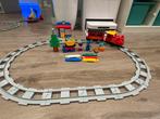Lego duplo stoomtrein+Goederentrein+Treinbrug+rails, Kinderen en Baby's, Speelgoed | Duplo en Lego, Ophalen of Verzenden, Zo goed als nieuw