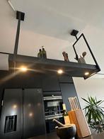 Design Hanglamp met Plank - Perfect voor Kookeiland, 100 tot 150 cm, Zwart, Ophalen of Verzenden, Zo goed als nieuw