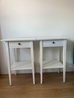 2x Ikea Hemnes nachtkastjes wit gebeitst 46x35x70cm, Ophalen, Minder dan 45 cm, 55 tot 70 cm, Zo goed als nieuw