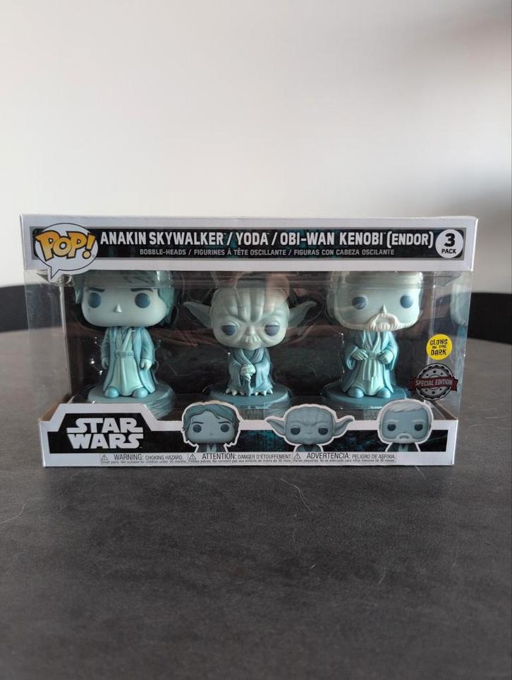 Funko Pop! Star Wars Anakin/Yoda/Obi-Wan (Endor) 3-pack, Verzamelen, Star Wars, Nieuw, Actiefiguurtje, Ophalen of Verzenden