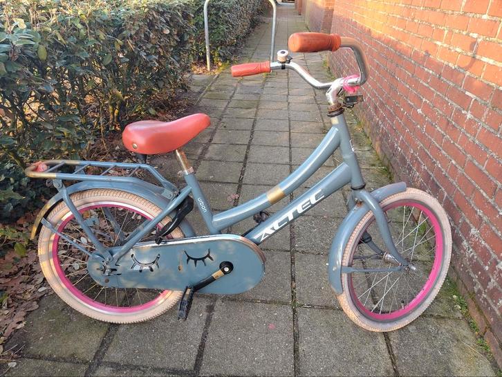 Meisjesfiets 20 inch met voordrager, Fietsen en Brommers, Fietsen | Meisjes, Gebruikt, 20 inch, Ophalen