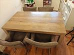 eettafel met 4 stoelen 160cm x 95cm, Ophalen of Verzenden, Zo goed als nieuw
