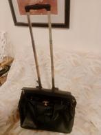 Leren boodschappen karretje40cm breed kleur zwart, Ophalen, 30 cm of meer, Zwart, Minder dan 35 cm