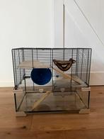 Hamsterkooi, Dieren en Toebehoren, Knaagdieren en Konijnen | Hokken en Kooien, Kooi, Minder dan 75 cm, Zo goed als nieuw, Ophalen