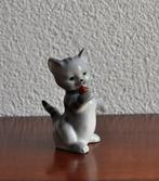 Vintage Beeldje Goebel Poes Kat Lieveheersbeestje 6,5 cm, Ophalen of Verzenden, Gebruikt, Hond of Kat, Beeldje of Figuurtje
