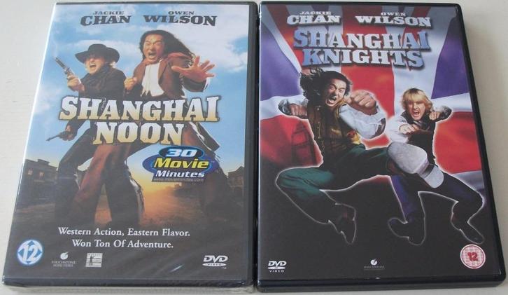 Dvd *** SHANGHAI NOON + SHANGHAI KNIGHTS *** 2-Dvd Set, Cd's en Dvd's, Dvd's | Komedie, Zo goed als nieuw, Actiekomedie, Vanaf 12 jaar