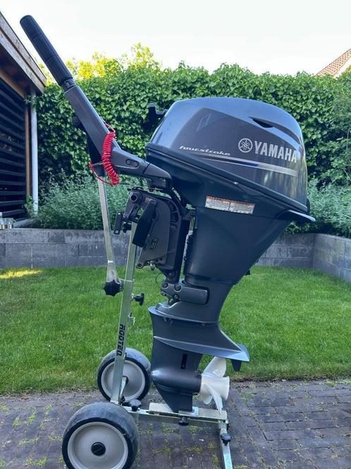 15 pk Yamaha kortstaart (2014) met Vortex 330 rubberboot, Watersport en Boten, Rubberboten, Zo goed als nieuw, Overige merken