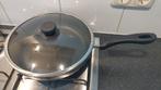 BK Hapjespan met deksel 28 cm, Gebruikt, Keramische plaat, Ophalen of Verzenden, Rvs